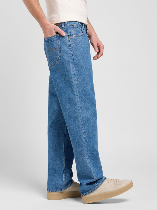 Lee Blugi Albastri ASHER Loose Straight Barbati [3]
