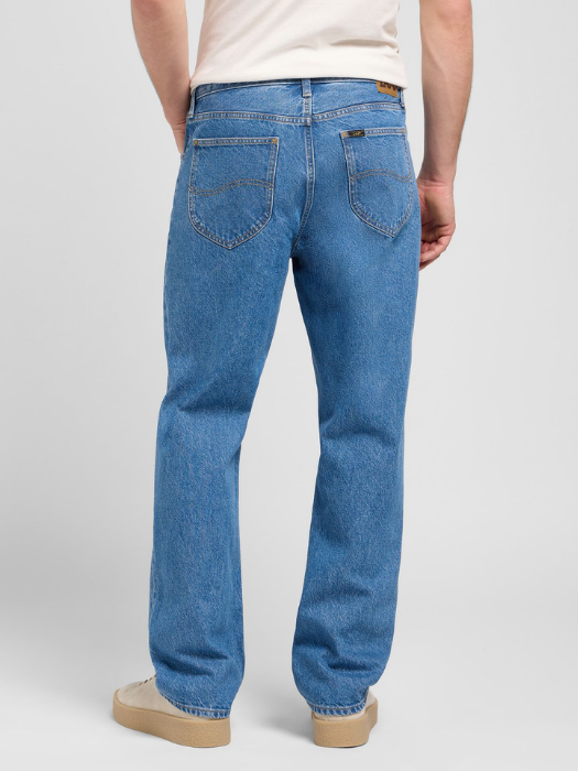 Lee Blugi Albastri ASHER Loose Straight Barbati [4]