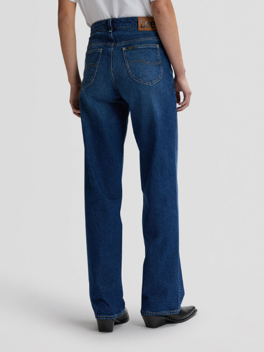 Lee Женские Джинсы Темно-Синие RIDER LOOSE Loose Straight [4]