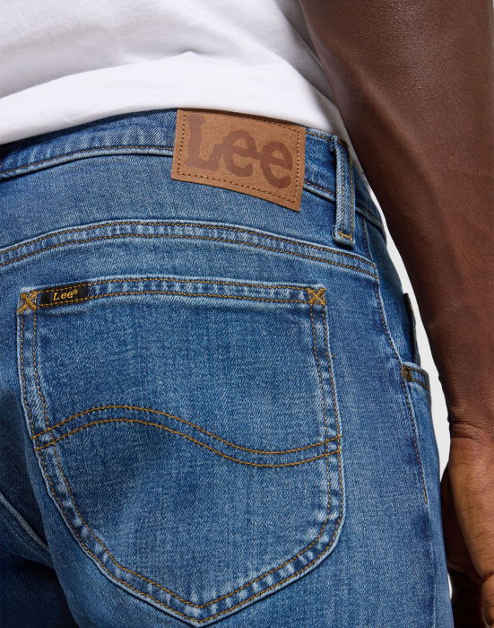 Lee Blugi Maro Inchis RIDER Slim Straight Barbati [4]