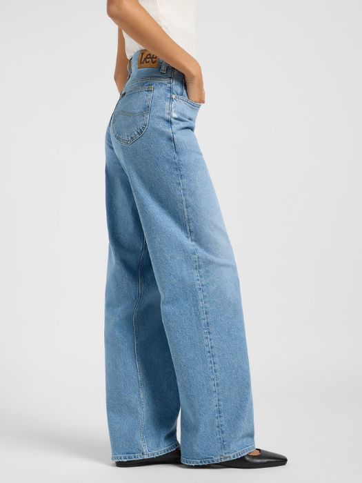 Lee Женские Джинсы Светло-Синие RIDER LOOSE Loose Straight [3]