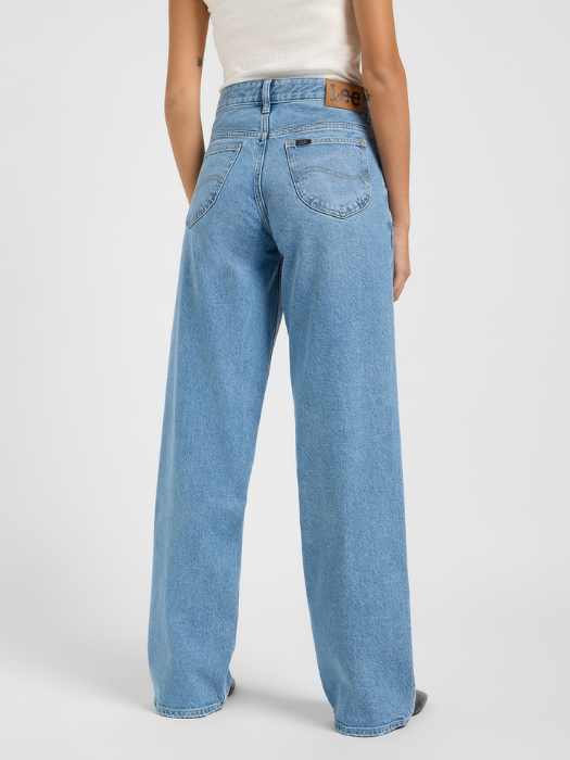 Lee Женские Джинсы Светло-Синие RIDER LOOSE Loose Straight [2]