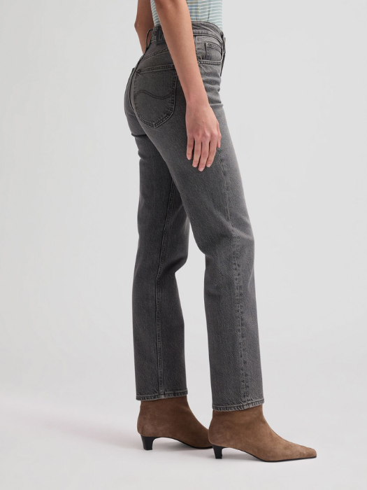 Lee Женские Джинсы Тёмные Серые CAROL High Rise Straight [3]