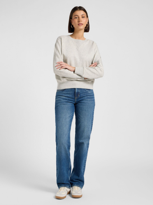 Lee Свитшот Gri Melanj Relaxed [5]