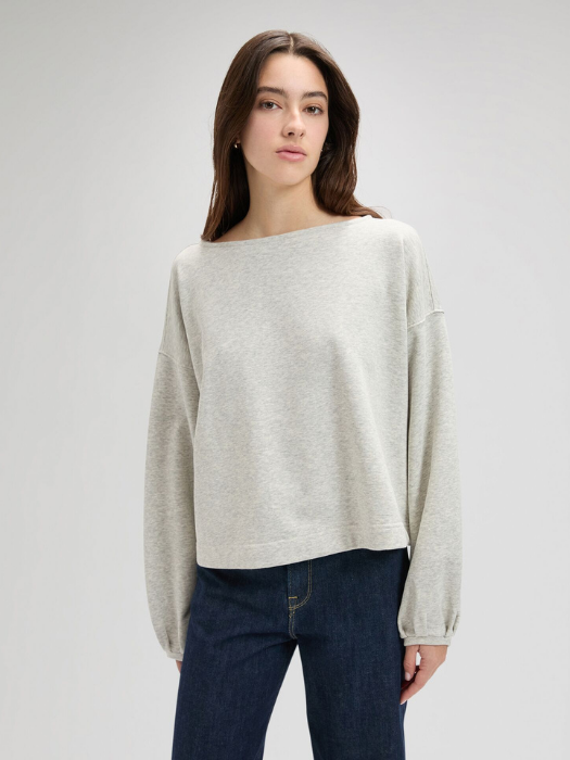 Lee Bluza Gri Deschis Relaxed Femei [2]