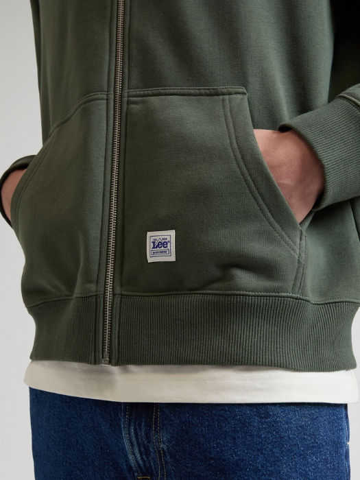 Lee Мужской Свитшот Оливковый Relaxed [4]