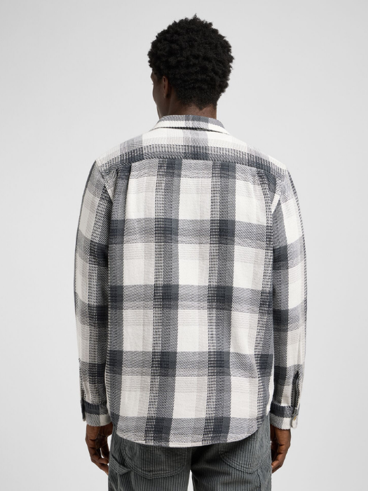 Lee Мужская Рубашка Тёмная Серая Relaxed [3]