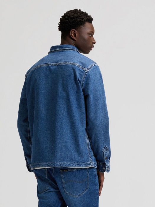 Lee Мужская Рубашка Синяя Relaxed [5]