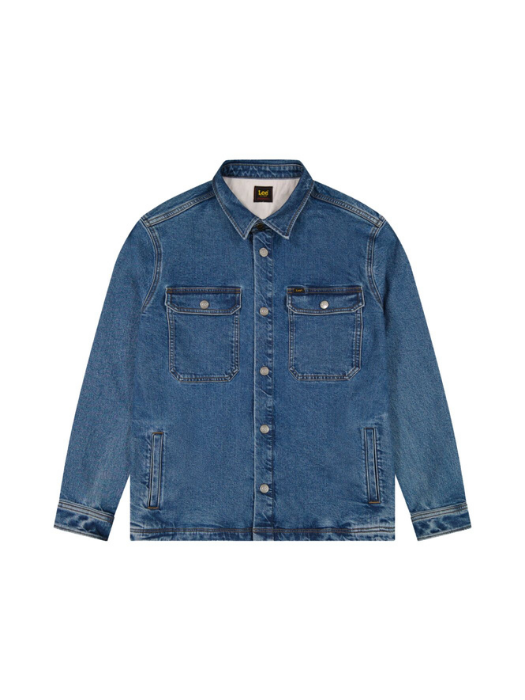 Lee Мужская Рубашка Синяя Relaxed [6]