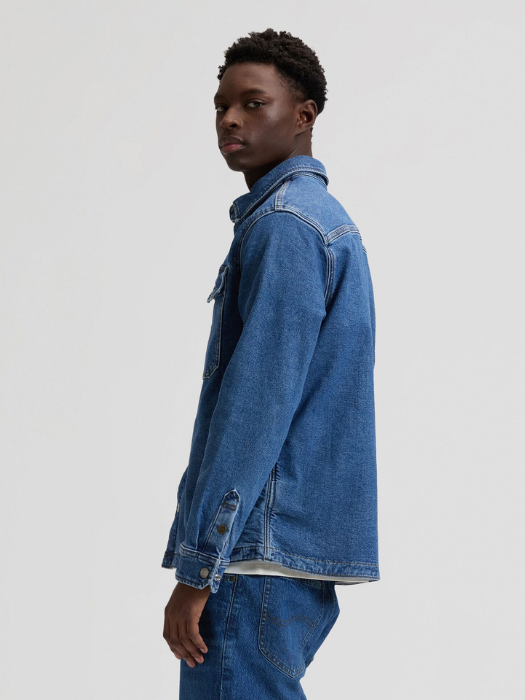 Lee Мужская Рубашка Синяя Relaxed [4]