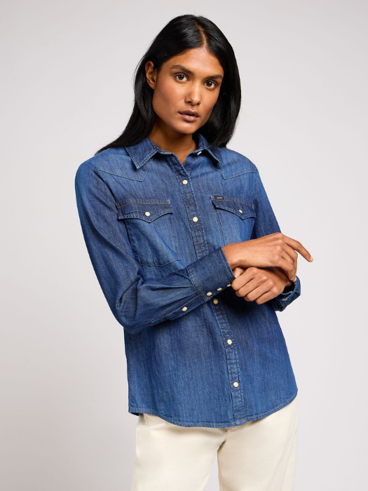 Lee Camasa Haki Regular Femei [3]