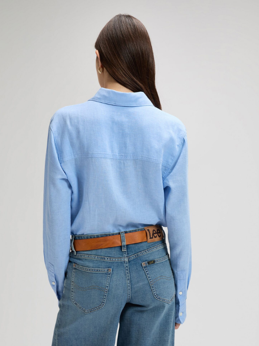 Lee Женская Рубашка Синяя Regular [4]