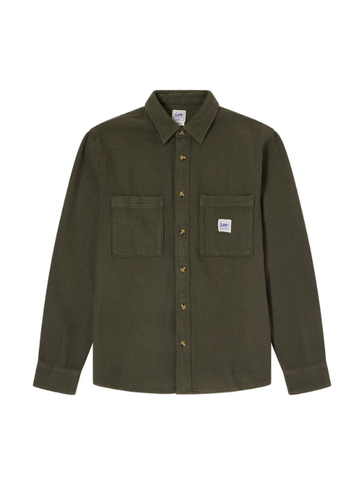 Lee Мужская Рубашка Хаки Relaxed [6]