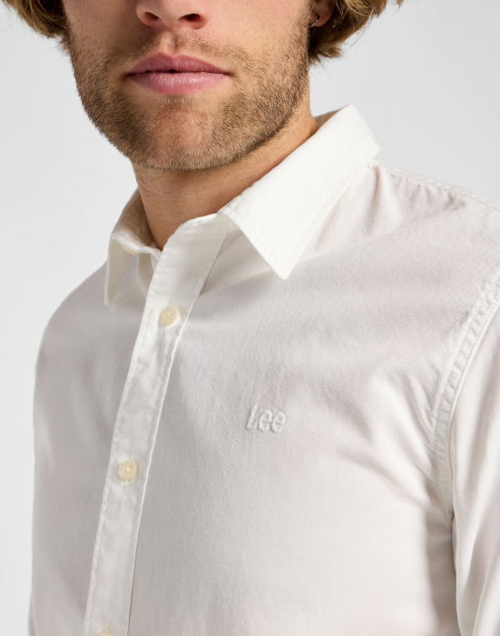 Lee Мужская Рубашка Белая Regular [3]