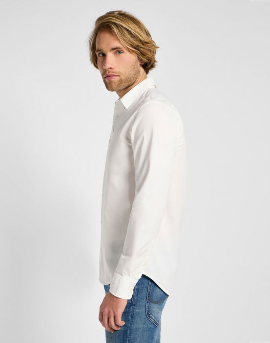 Lee Мужская Рубашка Белая Regular [4]