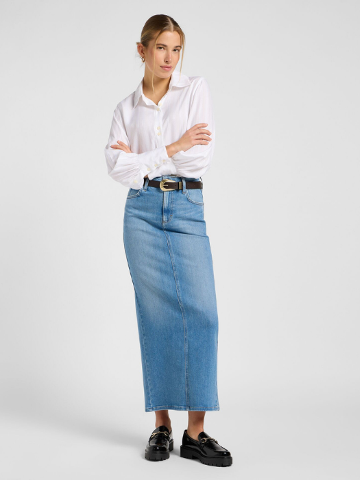 Lee Fusta Albastra Deschisa Regular Femei [1]