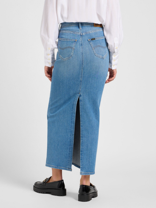 Lee Fusta Albastra Deschisa Regular Femei [4]