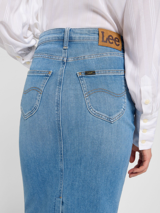 Lee Fusta Albastra Deschisa Regular Femei [5]