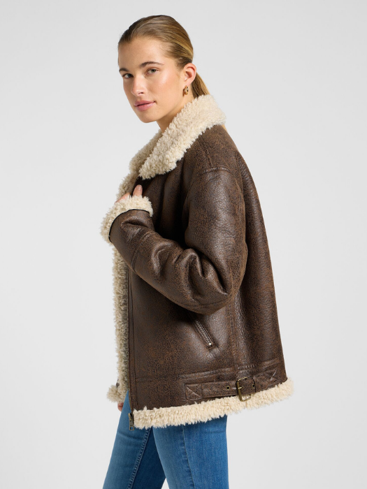 Lee Geaca De Iarna Maro Loose Femei [5]