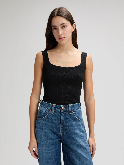 Lee Женская Майка Чёрная Slim [2]