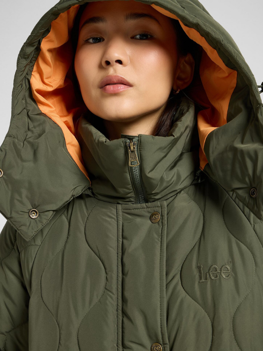 Lee Geaca De Iarna Khaki Relaxed Femei [6]