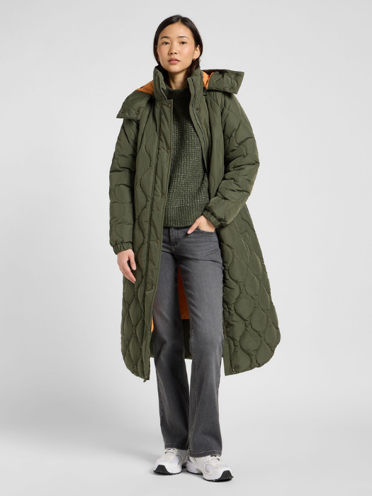 Lee Geaca De Iarna Khaki Relaxed Femei [3]