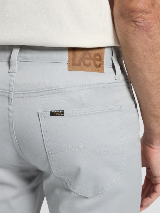 Lee Мужские Брюки Светло-Серые Regular Straight [5]
