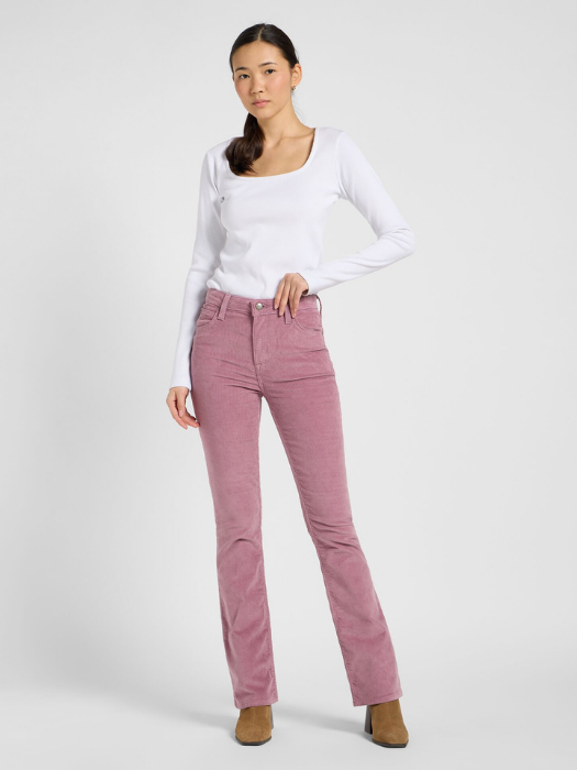 Lee Pantaloni Roz Deschis Bootcut Femei [1]