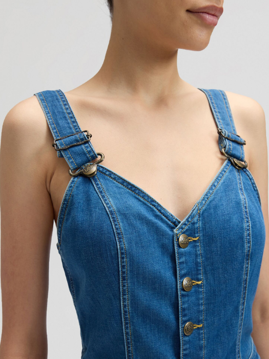 Lee Salopeta-Pantaloni Blue Slim Femei [2]