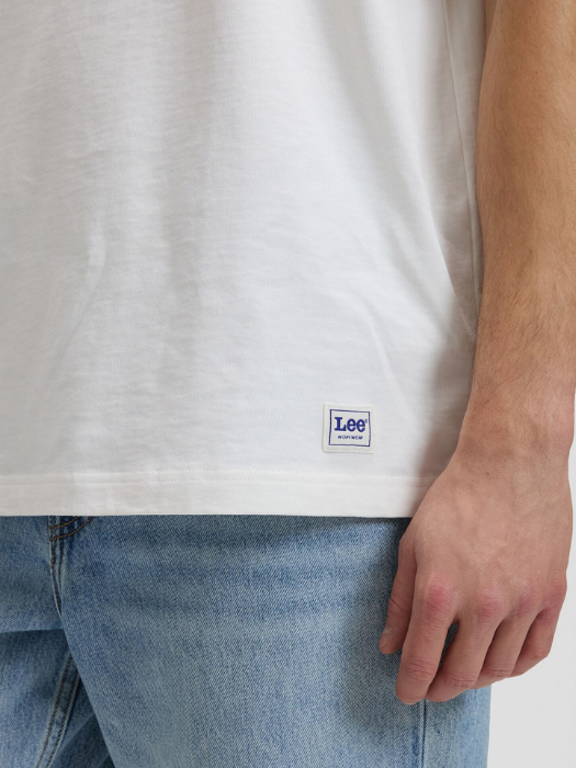 Lee Tricou Alb Relaxed Barbati [4]