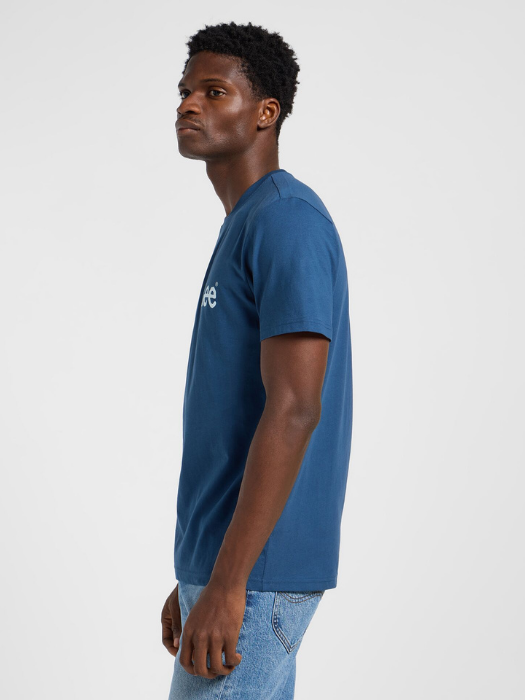 Lee Мужская Футболка Синяя Regular [3]