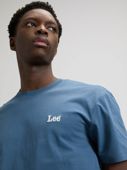 Lee Мужская Футболка Синяя Relaxed [2]