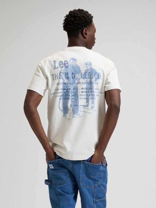 Lee Tricou Crem Relaxed Barbati [5]