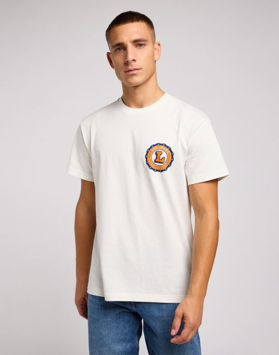 Lee Мужская Футболка Кремовая Relaxed [1]