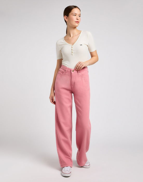 Lee Tricou Slim Off White Femei [3]