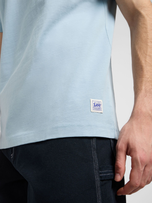 Lee Tricou Albastru Deschis Relaxed Barbati [5]