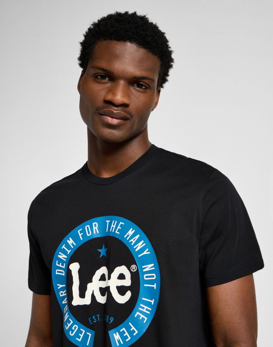 Lee Мужская Футболка Чёрная Regular [5]