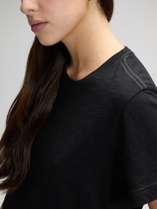 Lee Tricou Negru Regular Femei [2]