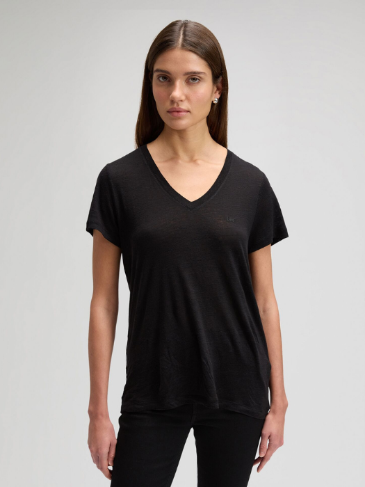 Lee Tricou Negru Regular Femei [3]