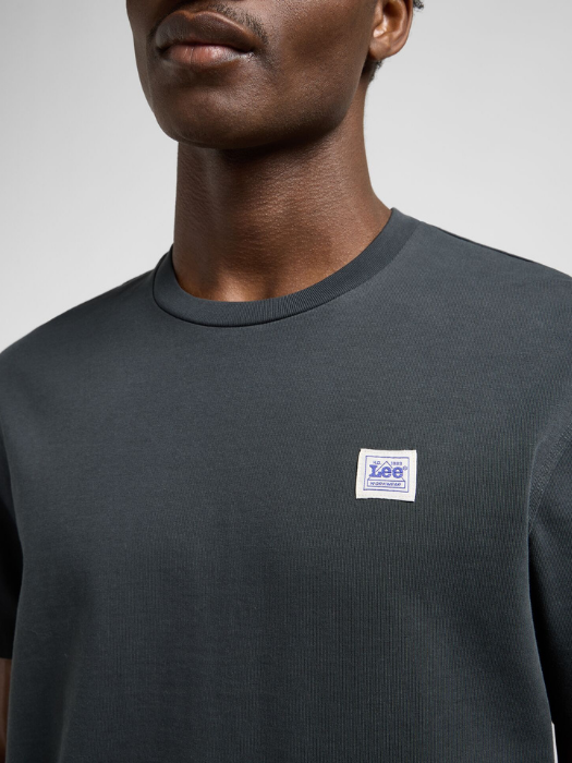 Lee Мужская Футболка Чёрная Relaxed [5]