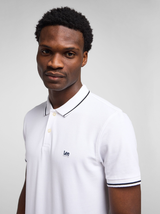 Lee Мужская Футболка-Поло Белая Regular [2]