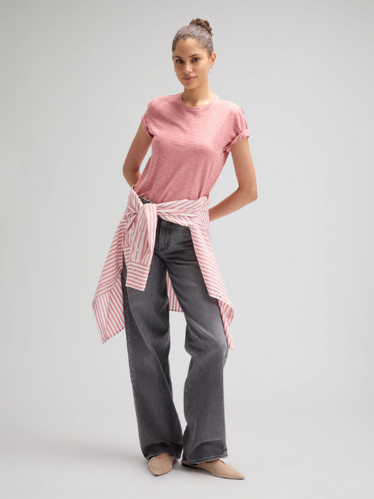 Lee Tricou Roz Regular Femei [5]