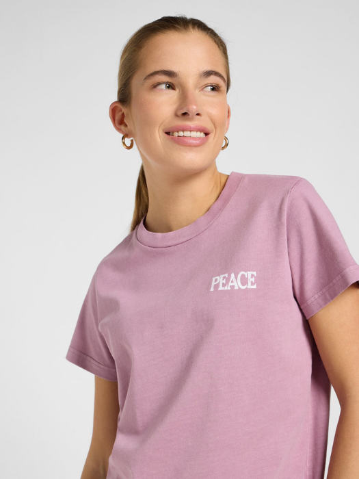 Lee Tricou Roz Deschis Relaxed Femei [5]