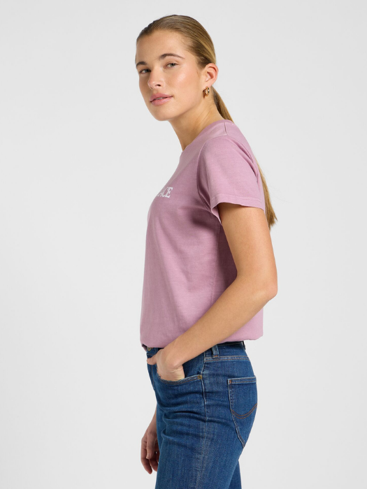 Lee Tricou Roz Deschis Relaxed Femei [3]