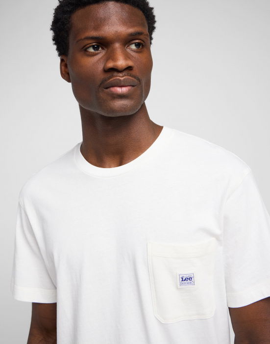 Lee Мужская Футболка Белая Relaxed [5]