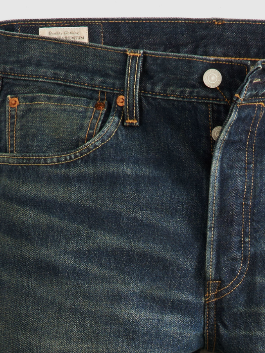 Levi's Blugi Navy 501 Straight Barbati [5]