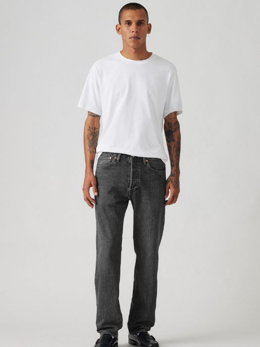 Levi's Blugi Gri Inchis 501 Regular Barbati [1]