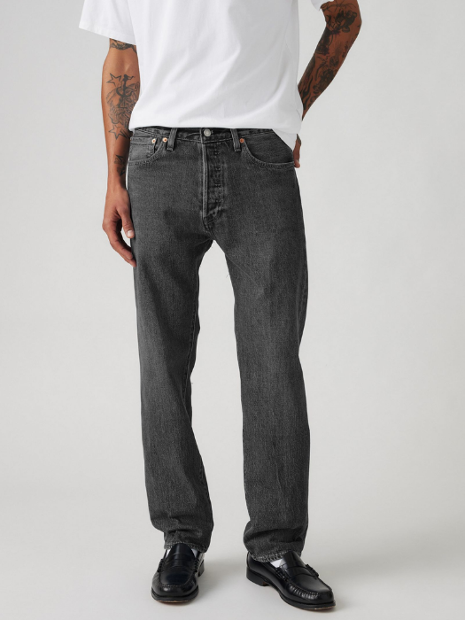 Levi's Blugi Gri Inchis 501 Regular Barbati [5]