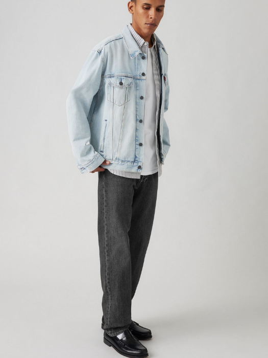 Levi's Blugi Gri Inchis 501 Regular Barbati [4]