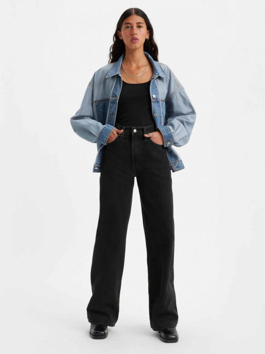 Levi's Женские Джинсы Тёмные Серые Ribcage Wide Leg Ribcage [1]